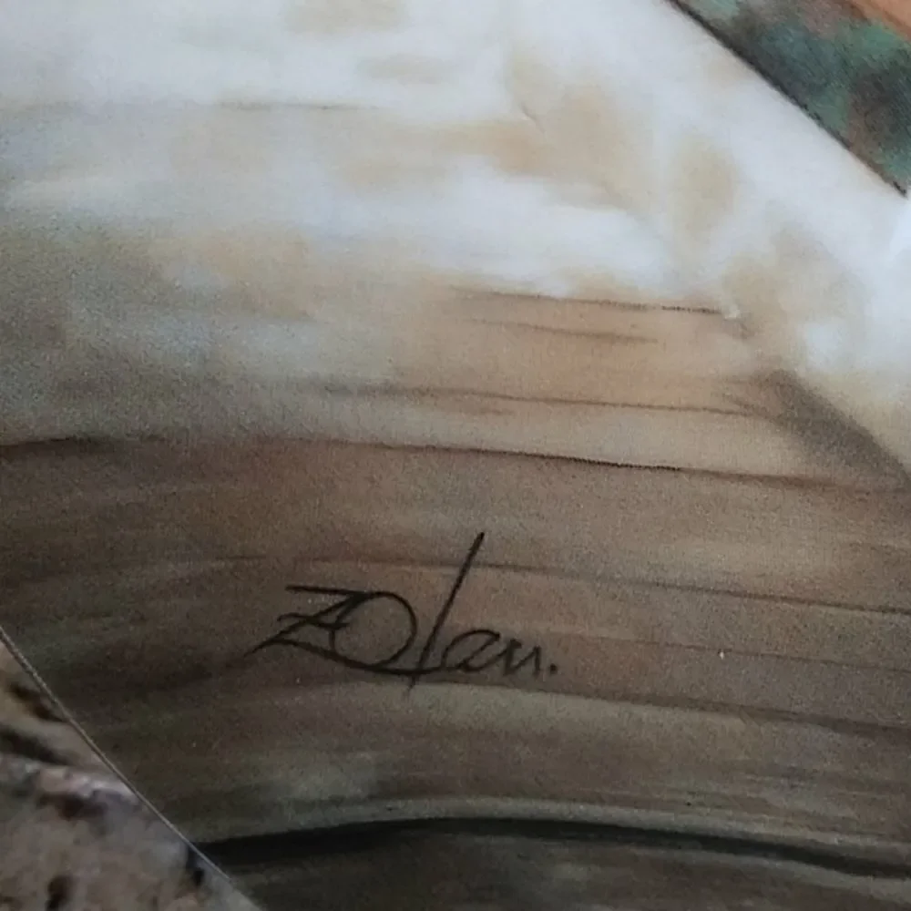 Donald Zolan. 1989 vintage plate